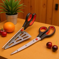 2‑in‑1 Detachable 420 Stainless Steel Pizza Scissors Multifunctional Heavy‑Duty Kitchen Shear For Ba