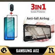 LAYAR PROMO 3in1 Case Package SAMSUNG AO2 / M02 / A03 / A03 CORE + Tempered Glass Screen + Camera 2I