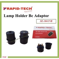SE3041 B22 Adaptor BC bulb Black Lamp Holder connector / BC Adaptor