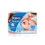 DRYPERS NEWBORN!NB24 Drypers Wee Wee Dry Pampers Newborn Pampers Bayi Baru Lahir Pampers Pakai Buang