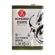 [FREE Oil Filter,Injector Cleaner,Engine Flush] MADE IN JAPAN Ichiro Seiryu 5W-40 API SP Fully Synthetic Engine Oil 4L