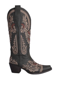 Villains SF SHADOW LUST-EM Cowboy Boots รองเท้าบูทผู้หญิง ส้นสูง 2.4"