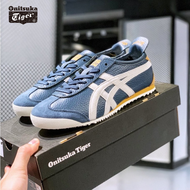 Onitsuka Tiger Shoes Slip-On Canvas Women Men Classic Casual Lazy Running Sport Tigers Shoes Blue