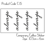 #T15 Always Word Temporary Tattoo [DaaTwo]