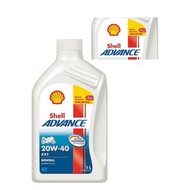 MOTORCYCLE OIL - Shell Advance AX3 Mineral 4T 20W-40 [1L] (Ready Stock)