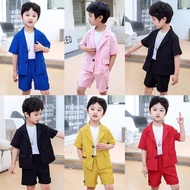 9202 2026 New Style.Children Suits Summer Two-Piece Suits Boys Performance Dresses Dresses Show Host