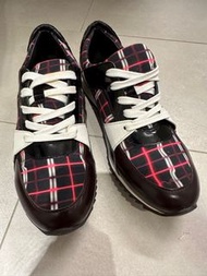 Kenzo日本線半漆皮格紋休閒鞋