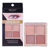 Browit By Nongchat Eyeshadow palette บราวอิท น้องฉัตร อายแชโดว์พาเลท เนื้อแมท ชิมเมอร์ 4 ช่อง