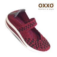 OXXO รองเท้าผ้าใบ ยางยืด เพื่อสุขภาพ รองเท้าผ้าใบผญ รองเท้า แฟชั่น ญ รองเท้าผ้าใบใส่ทำงาน Elastic shoes น้ำหนักเบา สูง2นิ้ว 2A7060