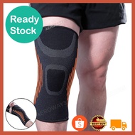Compression Knee Support Braces Guard Pad Knit Pelindung Lutut Breathable Sleeve