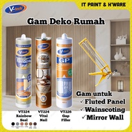 VT230 V-Tech Vital Nail for Gam Wainscoting VT224 VT226 Gap Sealant Silicone Gun Fluted Wall Shiplap