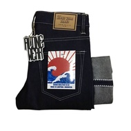 SELVEDGE DENIM PANTS 16 OZ IN INDONESIA DENIM16 OZ RAW DENIM CONVECTION SHELLTICH DENIM THE DONSHOUS