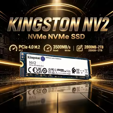 Kingston NV2 PCIe 4.0 NVMe SSD 500GB/1TB/2TB M.2 2280 Up to 3500MB/s Read Ideal for PS5 Laptop & Des