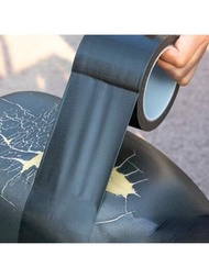 1 件黑色皮革修復膠帶適用於摩托車電動滑板車座椅,防水膠帶