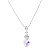 [New Arrivals] SO SEOUL Ghent Atlantic Aurore Boreale Swarovski® Crystal Pendant Chain Necklace