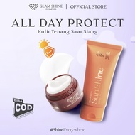GLAM SHINE Bundle 2in1 Perfect Shine DAY Cream + SunShine Hybrid Sunscreen (exp SS: 30/9/25)