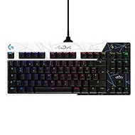 Logitech G PRO K/DA Mechanical Gaming Keyboard, GX Brown Tactile Switches, Portable, Micro USB Cable 2.0, LIGHTSYNC RGB, League of Legends Gaming Accessories, German QWERTZ Layout