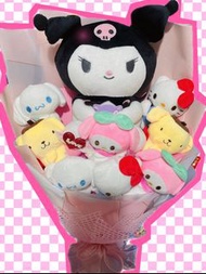 現貨唔洗等 $199.99@sanrio畢業花束 kuromi花束 玉桂狗 布甸狗 melody花束
