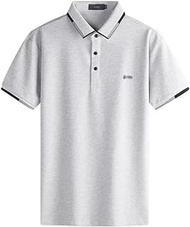 MMLLZEL Workplace POLO Shirt Men's Short-sleeved Men's Summer Solid Color Breathable T-shirt (Color : D, Size : XL code)