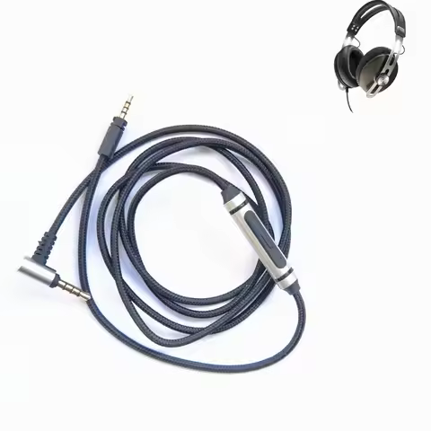 For Sennheiser MOMENTUM HD400S HD350BT HD4.30 HD4.40BT HD4.50BTNC HD450B Headphone Audio Wire With M