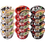 MARUTAI Ajiyoka-tai Cup Ramen Set (Tonkotsu Ramen Hakata, Tonkotsu Ramen Kumamoto, Tonkotsu Ramen Ka