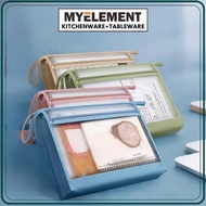 Myelement Document Folder l Waterproof A4 File  Pouch for Office & School Use l File Bags l Morandi 