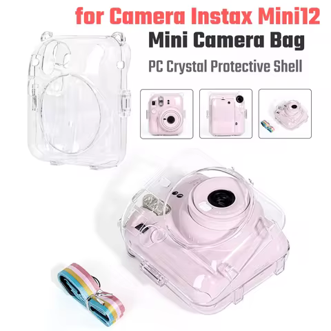 Mini Camera Case PC Crystal Protective Shell Transparent Protective Sleeve for Fujifilm Instax Mini 