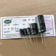 1 pack LSHC Liansheng Aluminum electrolytic capacitor 100v 100uf 50v 220uf 50v 100uf 50v 10uf