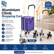 KT WARE  8 wheel aluminium shopping cart / market trolley /troli pasar /climbing trolley
