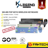 Fantech WK895 / WK-895 Pop Keys Wireless Keyboard Mouse Combo Office Series