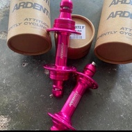 Hub sepeda ARDENTLY track Front Rear 32 hole merah muda