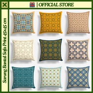 Minimalist Turkish Motif Print Sofa Cushion COVER 45x45 cm Abstract Turkey Pattern Ramadhan Morocco 