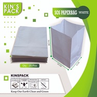 SOS Paper Bag SOS Paper Bag/ Greaseproof Paper White @ 50 pcs