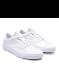 VANS OLD SKOOL WHITE 全白 白色 純白 帆布 基本款