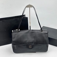 C/ New model genuine leather large size cf high-end shoulder underarm bag with lychee pattern, styli
