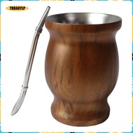 [tdraoylp] Yerba Mate Cup Set 8 Ounces Professional Versatile Easy to Clean Gourd Tea Cup Set for Te