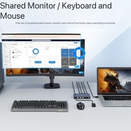 8K@60hz HDMI DP KVM Switch for 2 Laptop PC Computer Share 1 Monitor 4 USB3.0 Vs 4K 60Hz 4 USB2.0 HDM