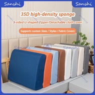 Custom 35D high-density backrest sponge cushion sofa cushion foam cotton hardened thick solid mahoga