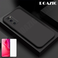 ROAZIC For Samsung Galaxy S20 FE S20 FE 5G Fan Edition Phone Case [Free Screen Protector] Slim Soft Rubber Liquid Silicone Casing Camera Protection Back Cove