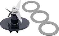 Stainless Steel SPB-456-2 Black Blender Cutting with 3 Rubber Sealing Gasket Seal O-ring Assembly, F