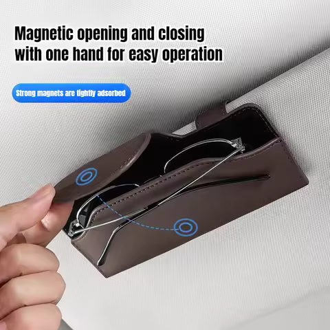 Sun Visor Sunglasses Storage Box Car Interior Accessories for Audi Sline A3 A1 A4 B8 B7 A6 C7 A5 A7 