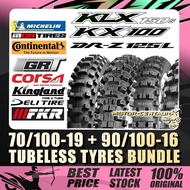 TAYAR VIVA,DELI,SWALLOW MOTO-CROSS TYRE 70/100-19 + 90/100-16 FOR KAWASAKI KLX150, KX100, SUZUKI DR-