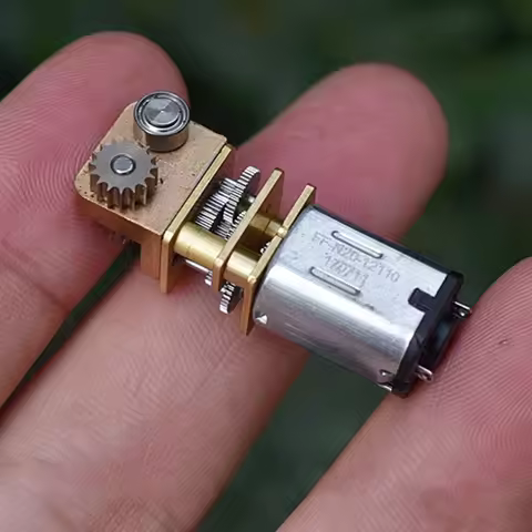Mini N20 Gear Motor 3D Printing Pinter Pen Reduction Motor Turbo Worm Full Metal Gearbox Right Angle