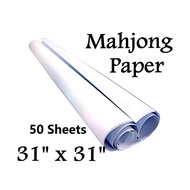 Mahjong Paper . Kertas Mahjong . White Paper . 31" x 31" . 50's . { READY STOCK } Y