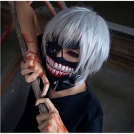 Tokyo Ghoul Tokyo Ghoul/Kanekiken Silver Short Hair cosplay Wig Zipper Mask Props/12.20