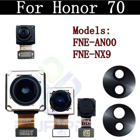 Front Main Back Camera Module Flex Cable For Huawei Honor 70 Honor70 FNE-AN00 FNE-NX9 Wide Rear Came