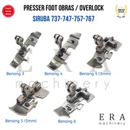 Sewing shoes overlock SIRUBA P253E P504 P955 P233 Thread 3 4 5 6 Siruba overlock 747 757 767 Presser