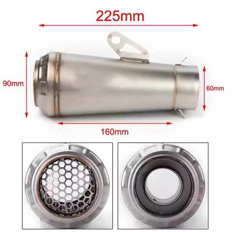 Performance Hot Sale Motorcycle Exhaust 51mm Muffler DB Killer GP Motocross Escape For Yamaha MT07 0