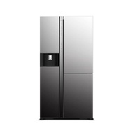 HITACHI ตู้เย็น 2 ประตู Side By Side 20.1 คิว 569 ลิตร รุ่น R-MX600GVTH1 สีกระจก/แมตต์กลาสไวท์