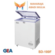 Freezer Box Pintu Kaca Gea Sd-100f Lift Up Glass Freezer